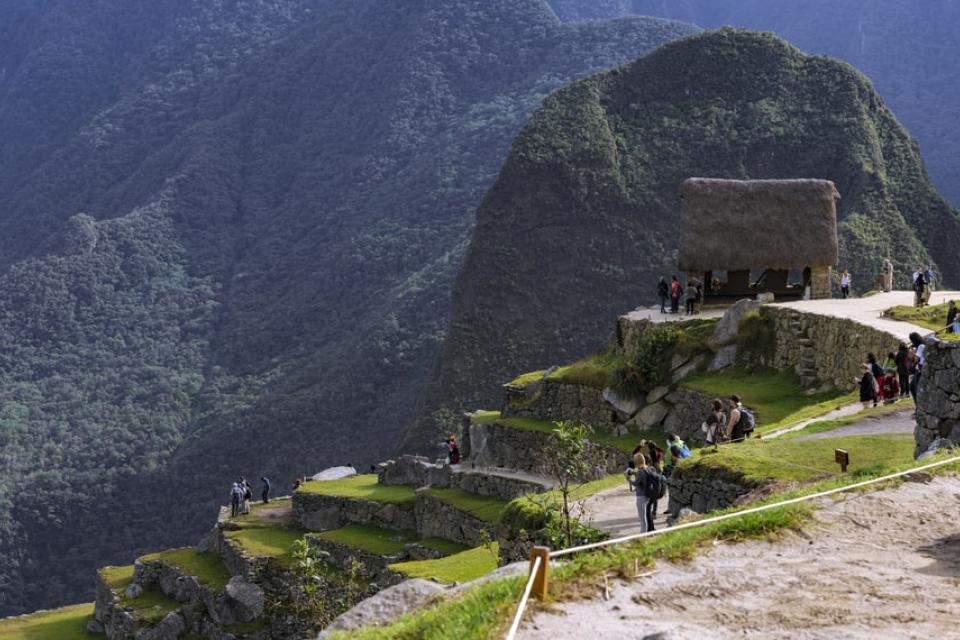 Top of Machu Picchu on a 2 day tour by train from Cusco