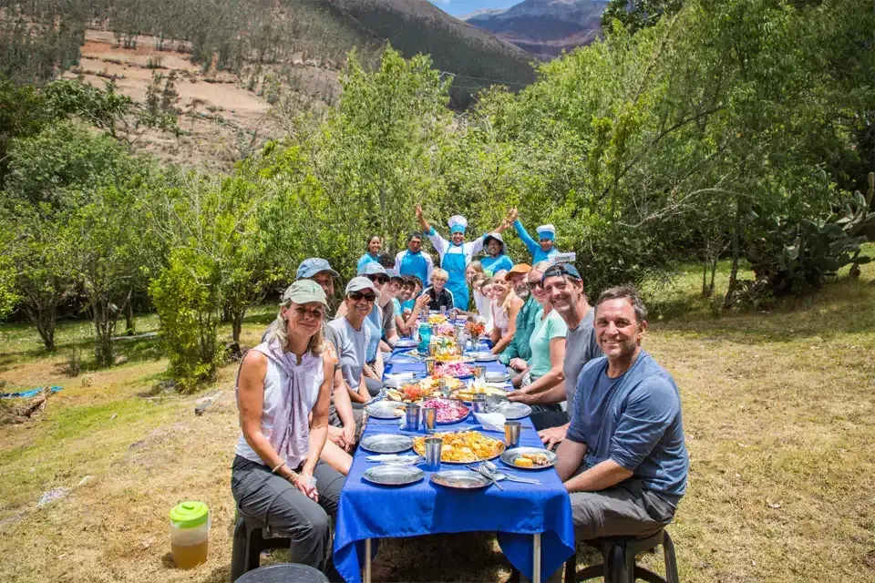 Eating Pachamanca in the Choquequirao trek 5 days | TreXperience