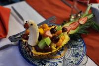 Fruit salad served in a pineapple during the Luxury Short Inca Trail | TreXperience
