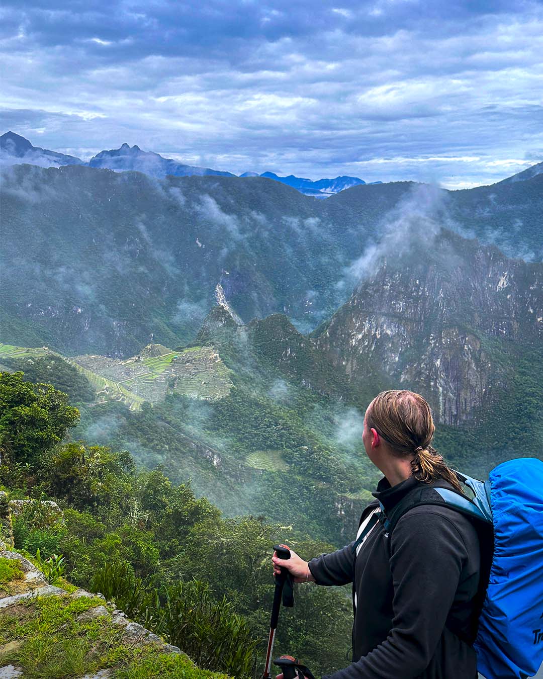 First view of Machu Picchu from the Sun Gate | TreXperience