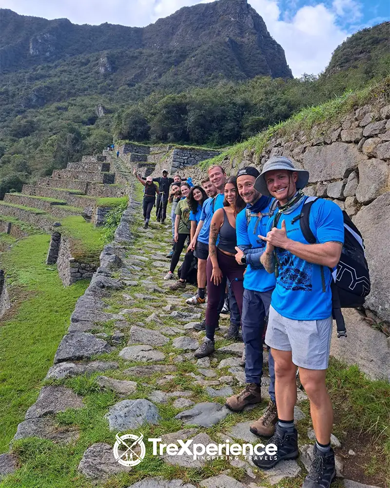 TreXperience traveleres heading to Machu Picchu TreXperience traveleres heading to Machu Picchu