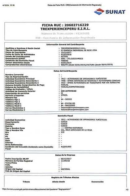 Certificados de TreXperience